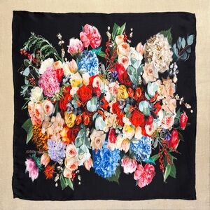 Floral 100% Silk Scarf